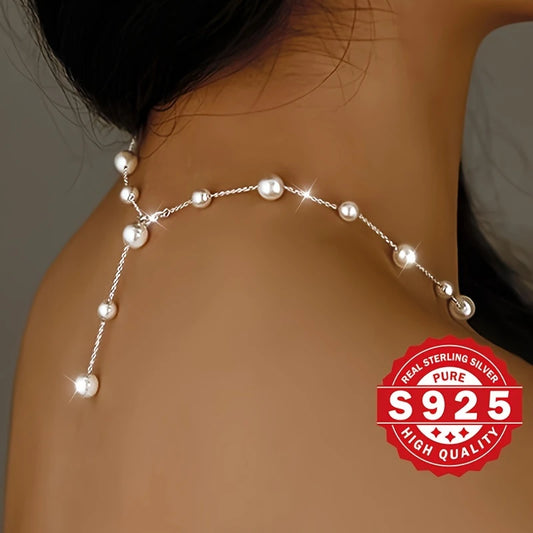 Elegant Hypoallergenic S925 Sterling Silvery Adjustable Necklace for Women